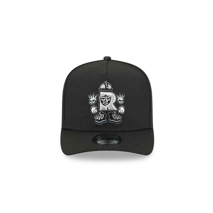 New Era หมวกรุ่น Las Vegas Raiders Nfl Cartoon Black 9Fifty A-Frame Cap
