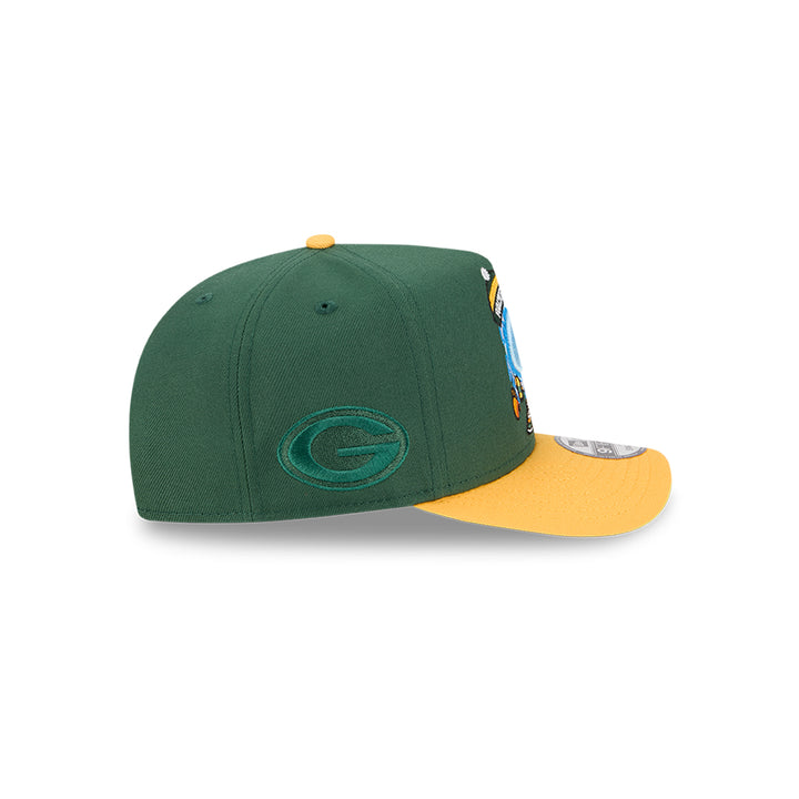 New Era หมวกรุ่น Green Bay Packers Nfl Cartoon Green 9Fifty A-Frame Cap