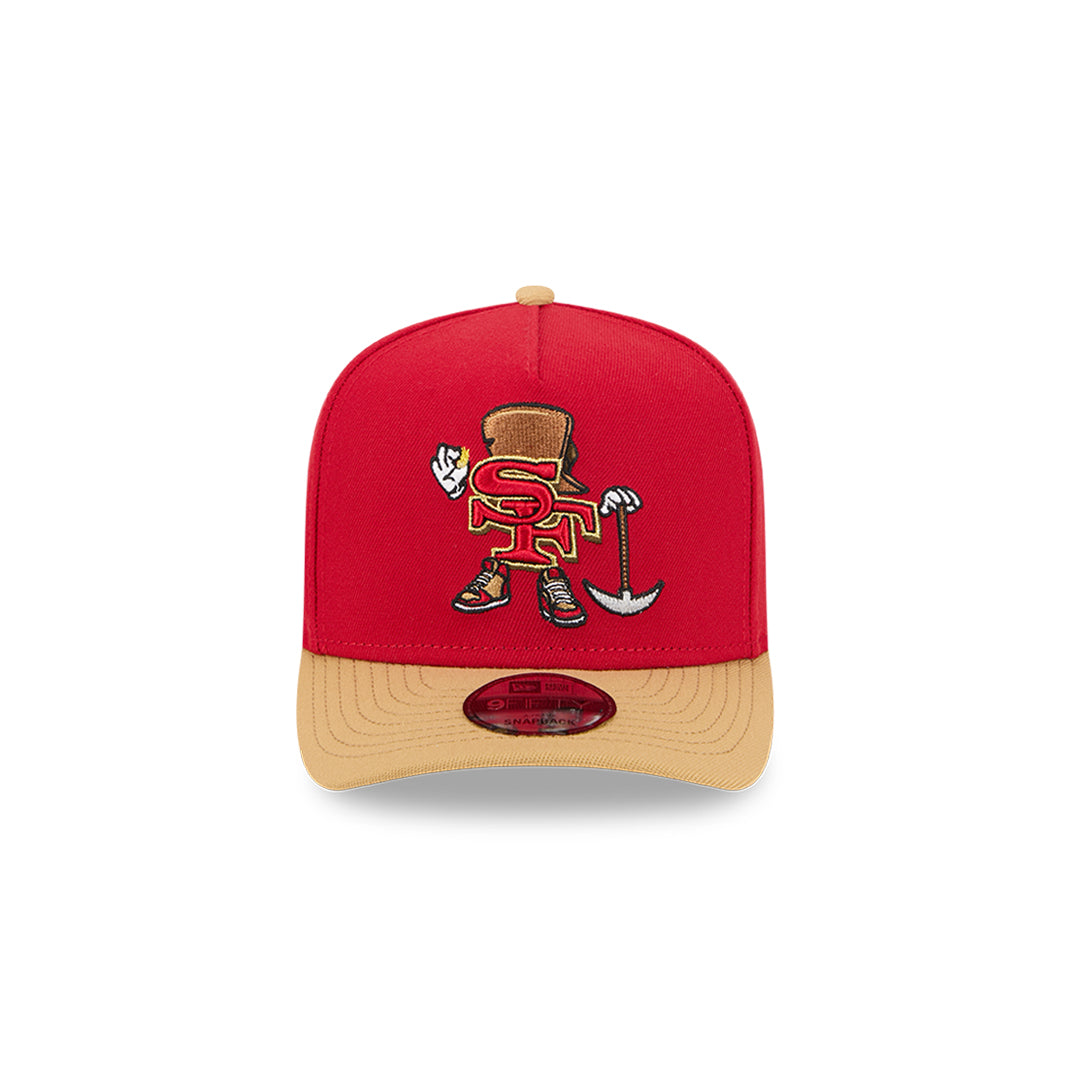 New Era หมวกรุ่น San Francisco 49Ers Nfl Cartoon Scarlet 9Fifty A-Frame Cap