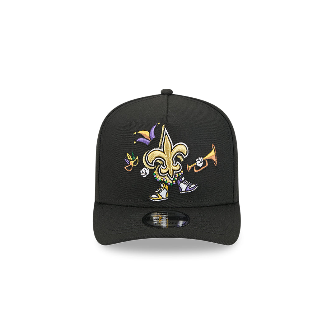 New Era หมวกรุ่น New Orleans Saints Nfl Cartoon Black 9Fifty A-Frame Cap