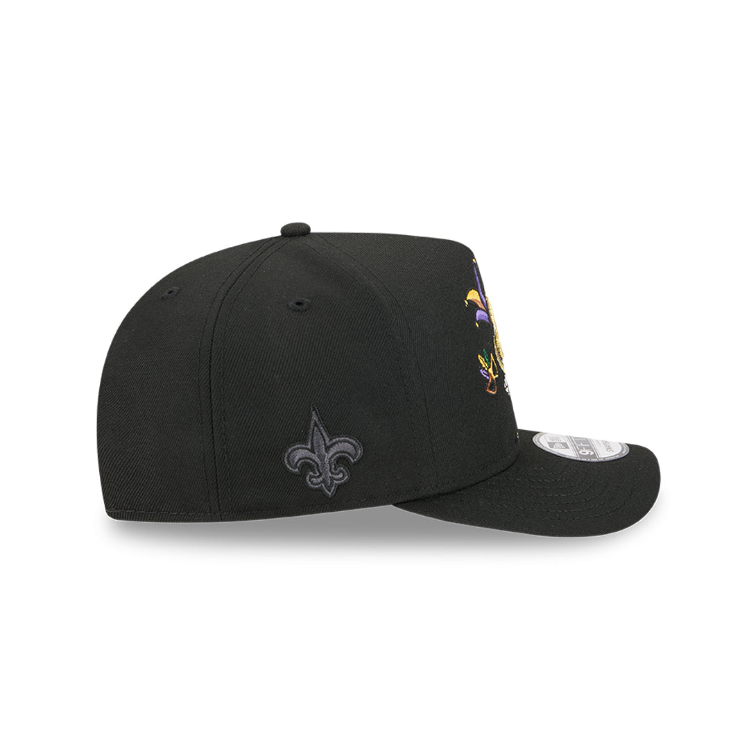 New Era หมวกรุ่น New Orleans Saints Nfl Cartoon Black 9Fifty A-Frame Cap