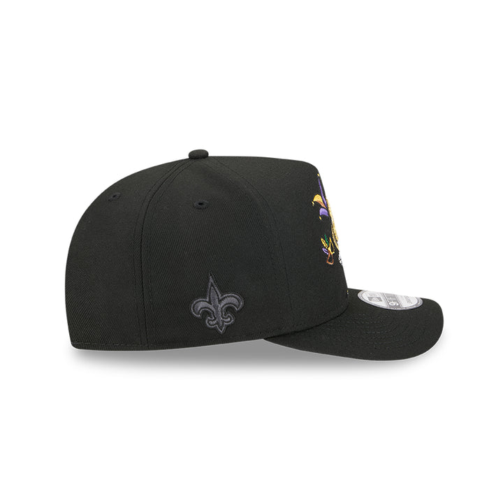 New Era หมวกรุ่น New Orleans Saints Nfl Cartoon Black 9Fifty A-Frame Cap