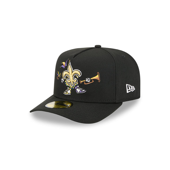 New Era หมวกรุ่น New Orleans Saints Nfl Cartoon Black 59Fifty A-Frame Cap