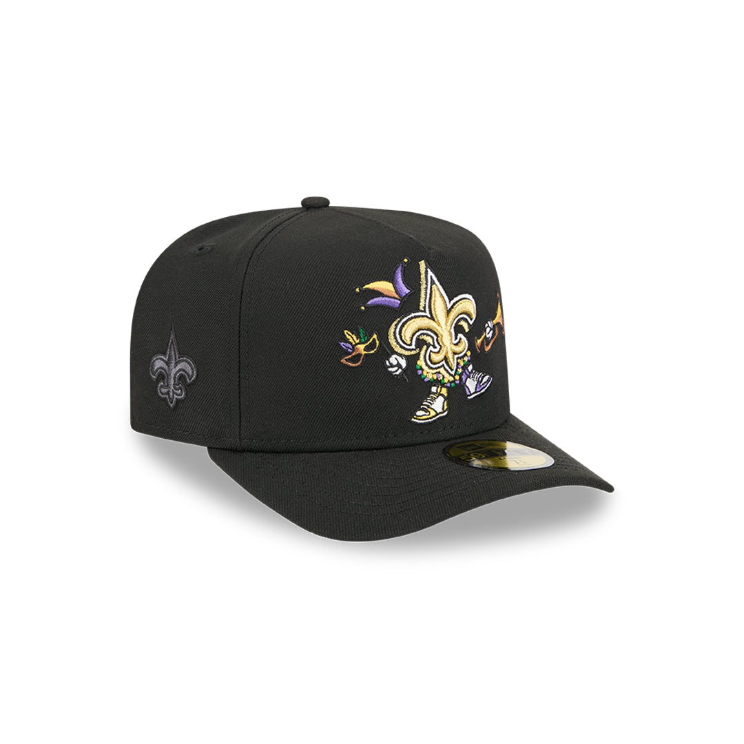 New Era หมวกรุ่น New Orleans Saints Nfl Cartoon Black 59Fifty A-Frame Cap