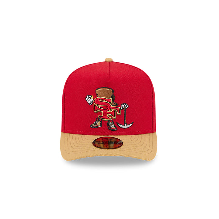 New Era หมวกรุ่น San Francisco 49Ers Nfl Cartoon Scarlet 59Fifty A-Frame Cap