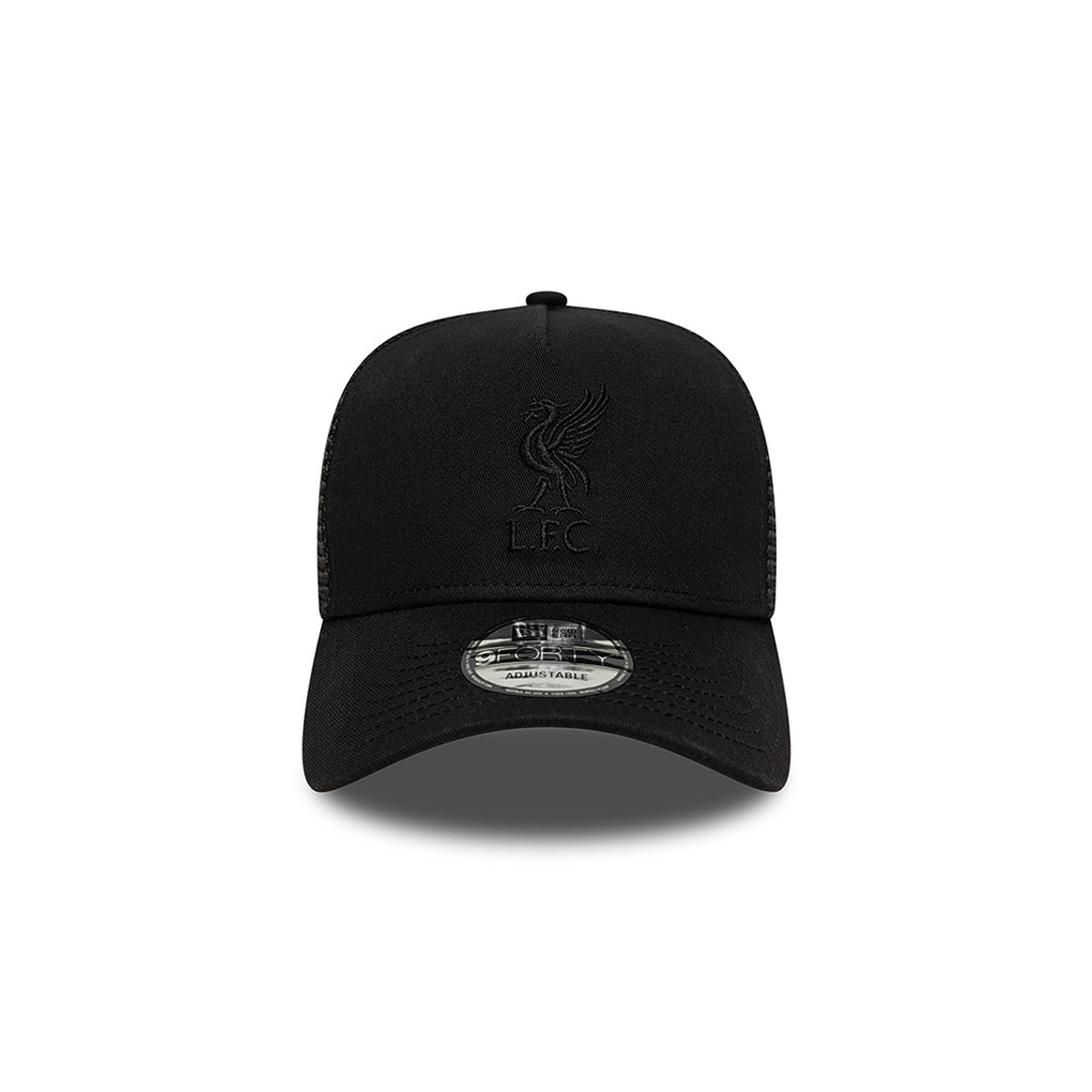 New Era หมวกรุ่น Liverpool Tonal Black 9Forty A-Frame Trucker Cap