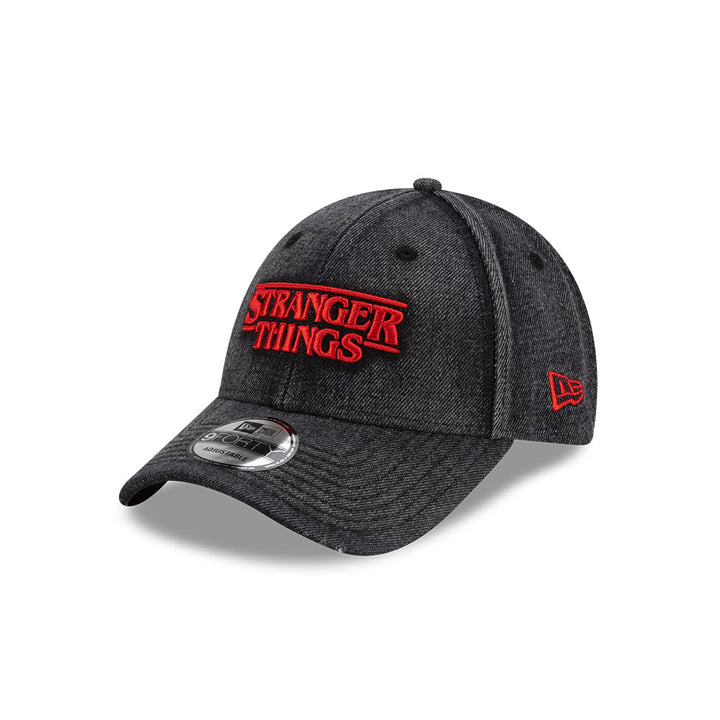 หมวกแก๊ป New Era รุ่น New Era X Netflix Stranger Things Distressed Black Denim 9Forty Cap