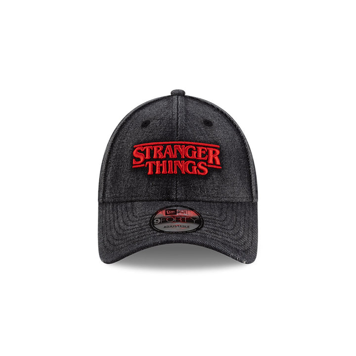 หมวกแก๊ป New Era รุ่น New Era X Netflix Stranger Things Distressed Black Denim 9Forty Cap