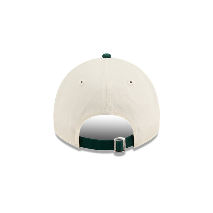 New Era หมวกรุ่น AUSTRALIAN OPEN SEASONAL 2-TONE SCRIPT DARK GREEN/ LIGHT CREAM 9TWENTY CLOTH STRAP CAP