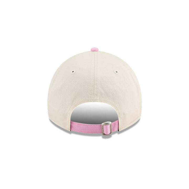 New Era หมวกรุ่น AUSTRALIAN OPEN SEASONAL 2-TONE SCRIPT FONDANT PINK AND LIGHT CREAM 9TWENTY CLOTH STRAP CAP