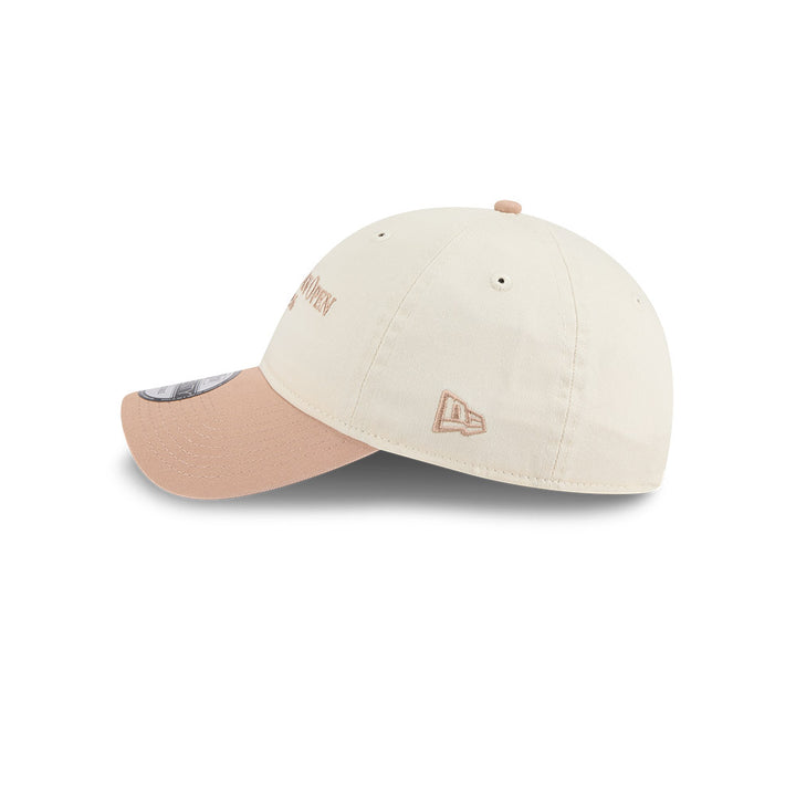 New Era หมวกรุ่น AUSTRALIAN OPEN SEASONAL 2-TONE SCRIPT TIMELLESS TAUPE AND LIGHT CREAM 9TWENTY CLOTH STRAP CAP