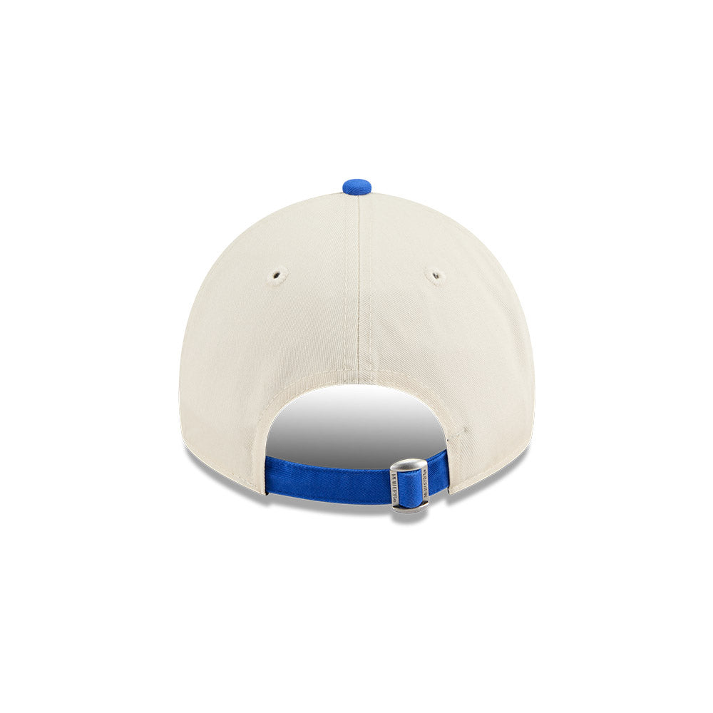 New Era หมวกรุ่น AUSTRALIAN OPEN SEASONAL 2-TONE SCRIPT BLUE BEAD AND LIGHT CREAM 9TWENTY CLOTH STRAP CAP