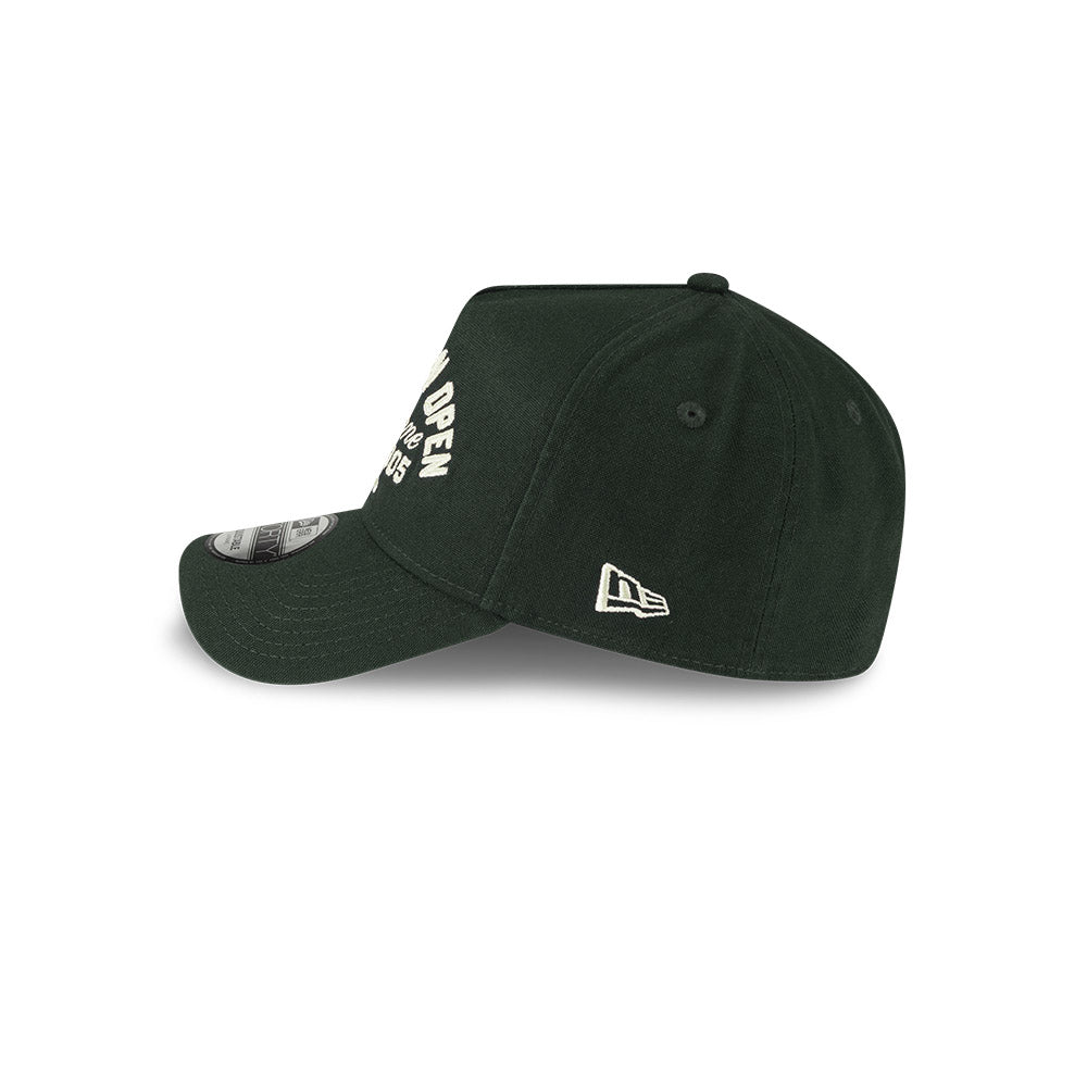 New Era หมวกรุ่น AUSTRALIAN OPEN SEASONAL SCRIPT DARK GREEN 9FORTY A-FRAME CAP