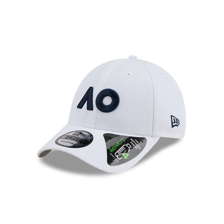 New Era หมวกรุ่น AUSTRALIAN OPEN CORE WHITE 9FORTY CLOTH STRAP CAP