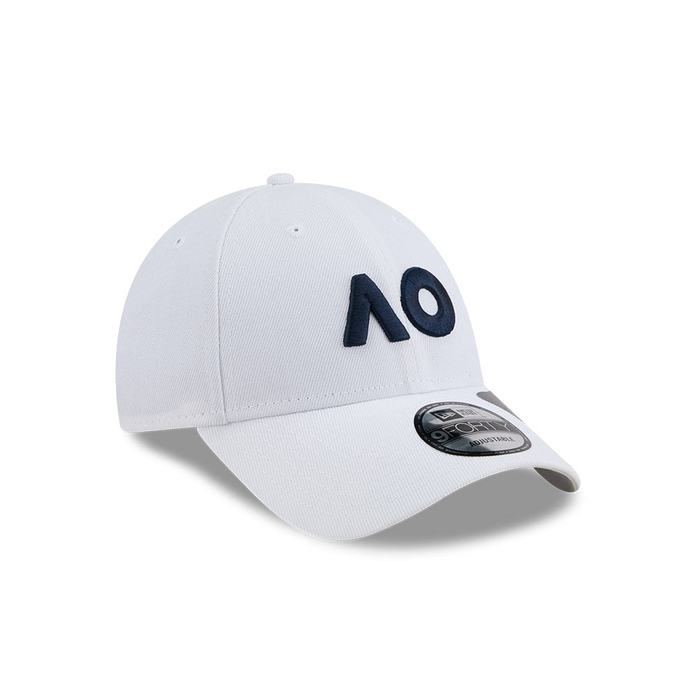 New Era หมวกรุ่น AUSTRALIAN OPEN CORE WHITE 9FORTY CLOTH STRAP CAP