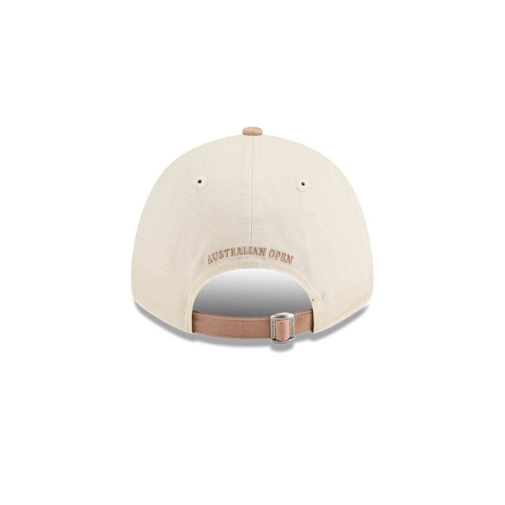 New Era หมวกรุ่น AUSTRALIAN OPEN SEASONAL 2-TONE TIMELLESS TAUPE AND LIGHT CREAM 9FORTY CLOTH STRAP CAP