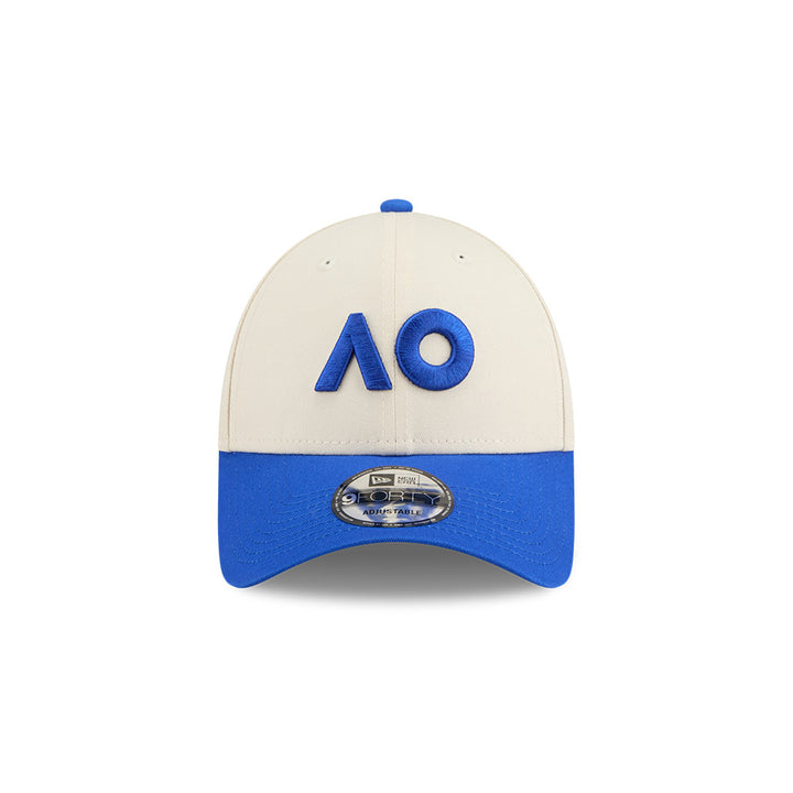 New Era หมวกรุ่น AUSTRALIAN OPEN SEASONAL 2-TONE BLUE BEAD AND LIGHT CREAM 9FORTY CLOTH STRAP CAP