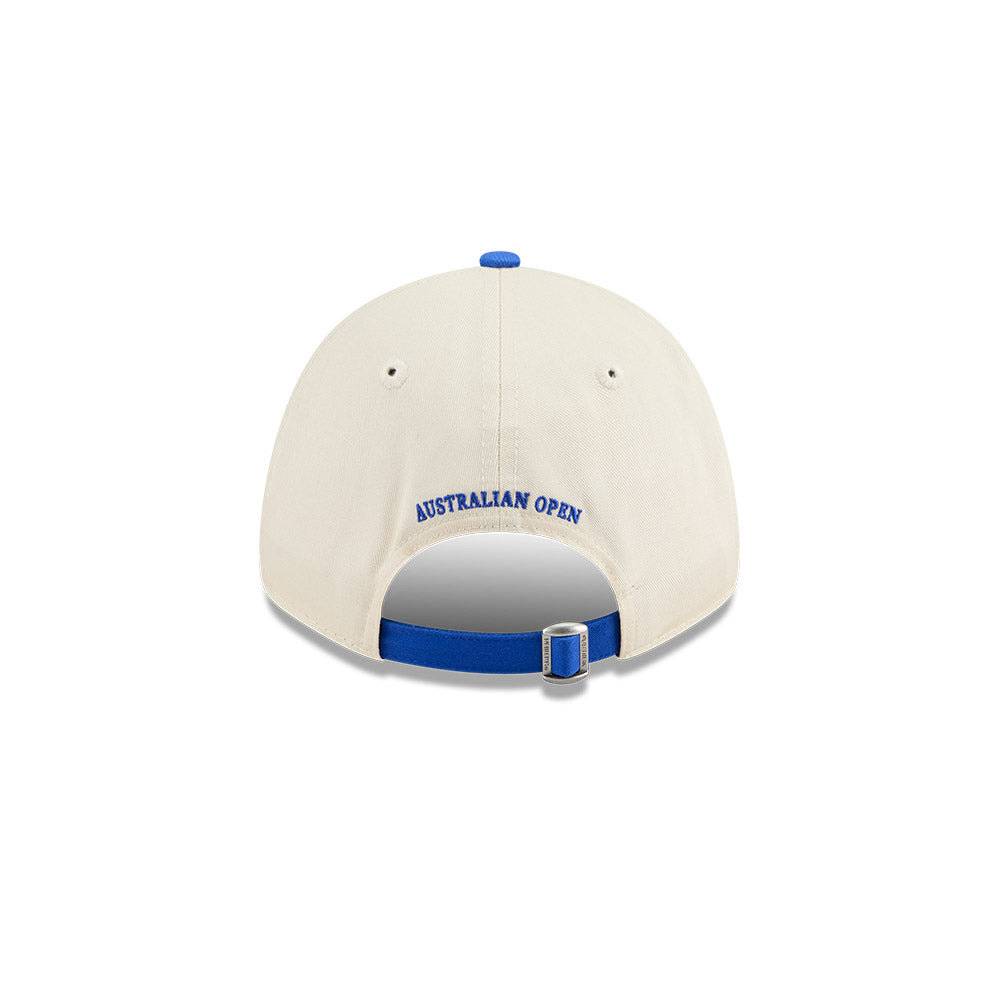 New Era หมวกรุ่น AUSTRALIAN OPEN SEASONAL 2-TONE BLUE BEAD AND LIGHT CREAM 9FORTY CLOTH STRAP CAP