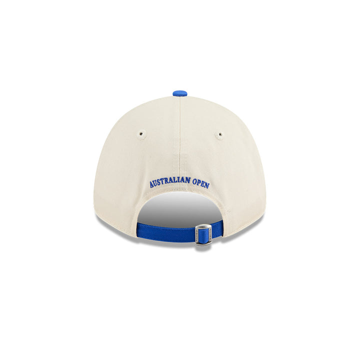 New Era หมวกรุ่น AUSTRALIAN OPEN SEASONAL 2-TONE BLUE BEAD AND LIGHT CREAM 9FORTY CLOTH STRAP CAP