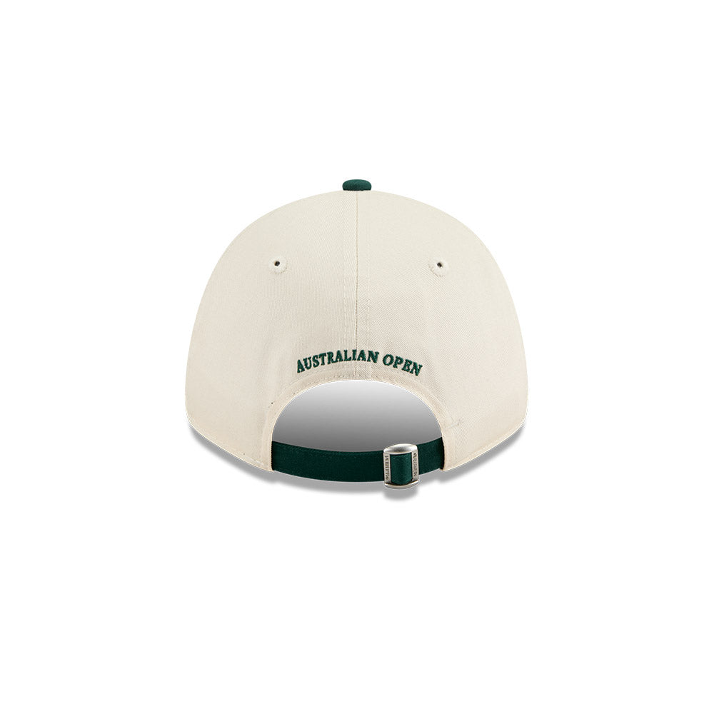 New Era หมวกรุ่น AUSTRALIAN OPEN SEASONAL 2-TONE DARK GREEN AND LIGHT CREAM 9FORTY CLOTH STRAP CAP