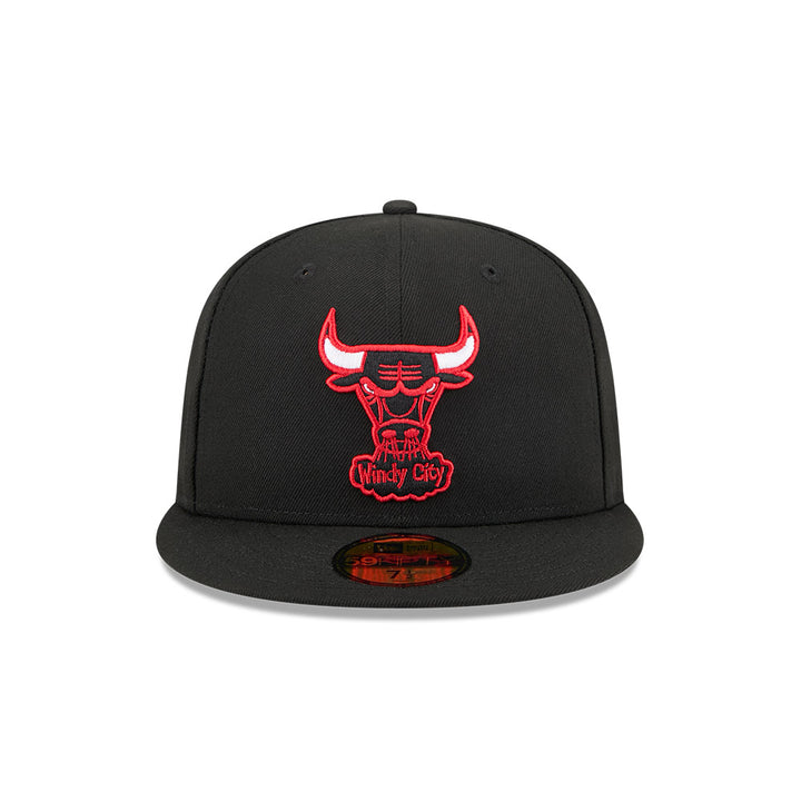 New Era หมวกรุ่น CHICAGO BULLS NBA HARDWOOD CLASSIC BLACK 59FIFTY CAP
