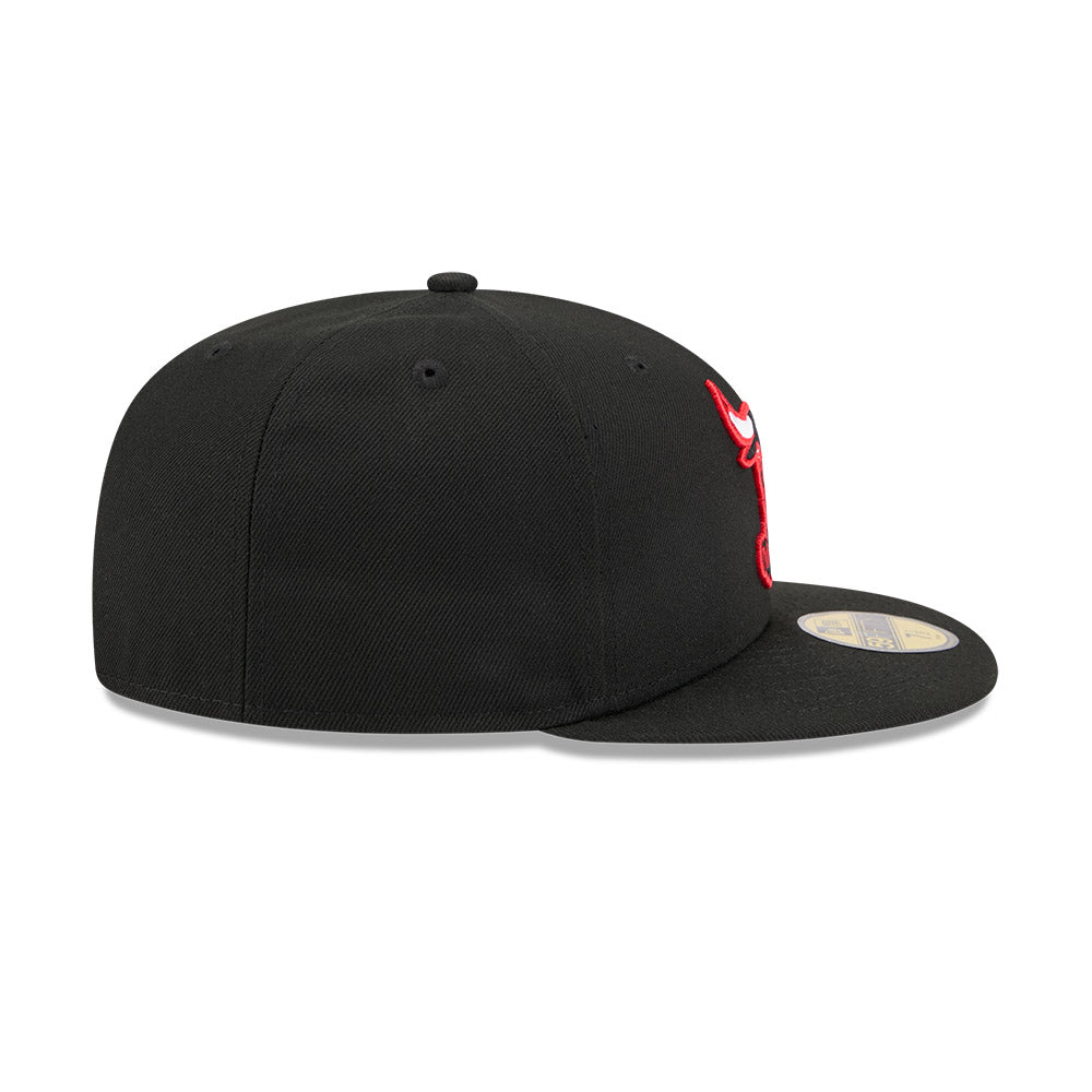 New Era หมวกรุ่น CHICAGO BULLS NBA HARDWOOD CLASSIC BLACK 59FIFTY CAP