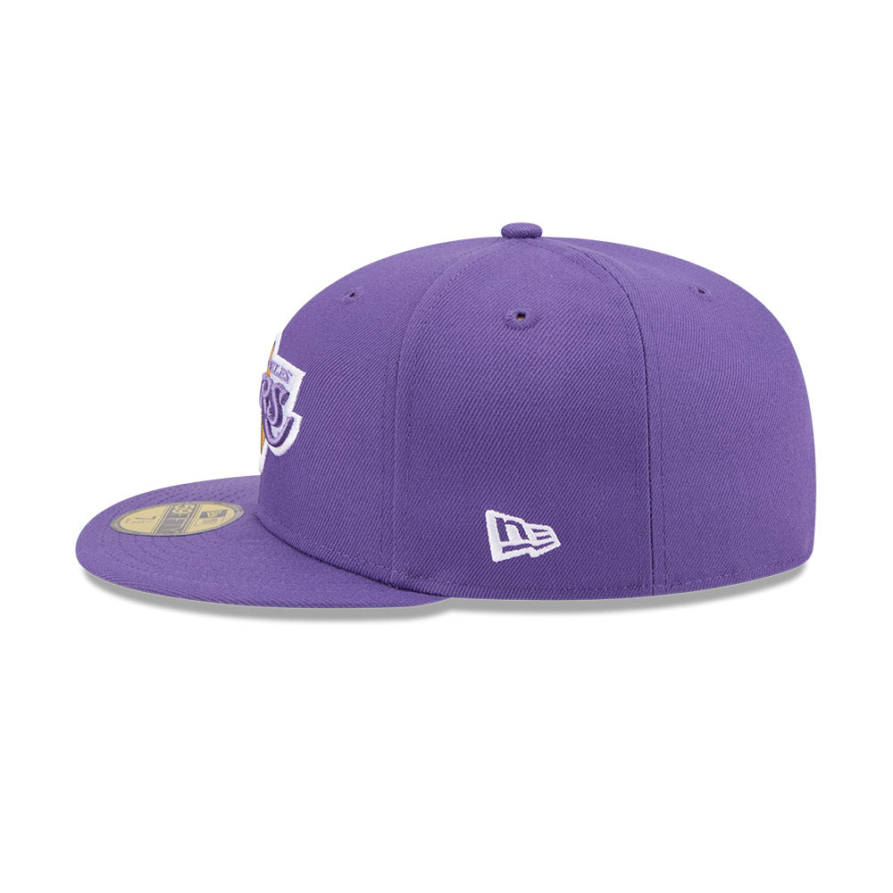 New Era หมวกรุ่น LOS ANGELES LAKERS NBA HARDWOOD CLASSIC PURPLE 59FIFTY CAP