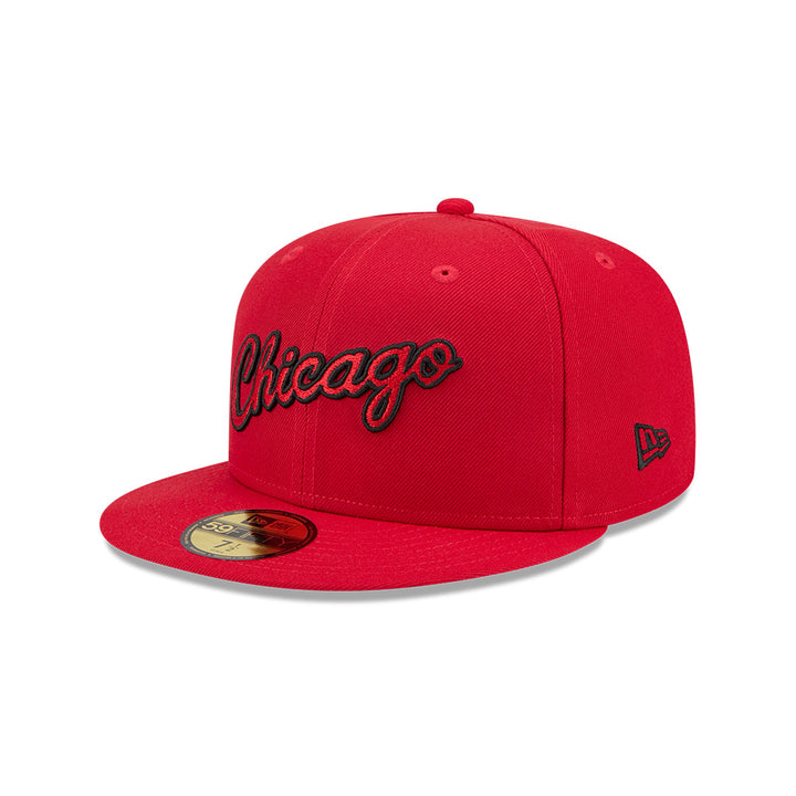 New Era หมวกรุ่น CHICAGO BULLS NBA HARDWOOD CLASSIC RED 59FIFTY CAP