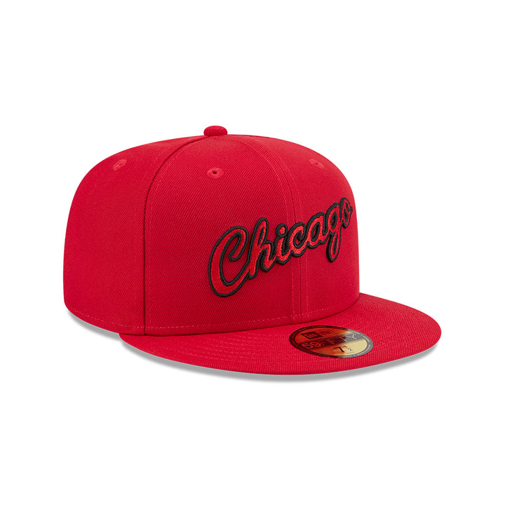 New Era หมวกรุ่น CHICAGO BULLS NBA HARDWOOD CLASSIC RED 59FIFTY CAP