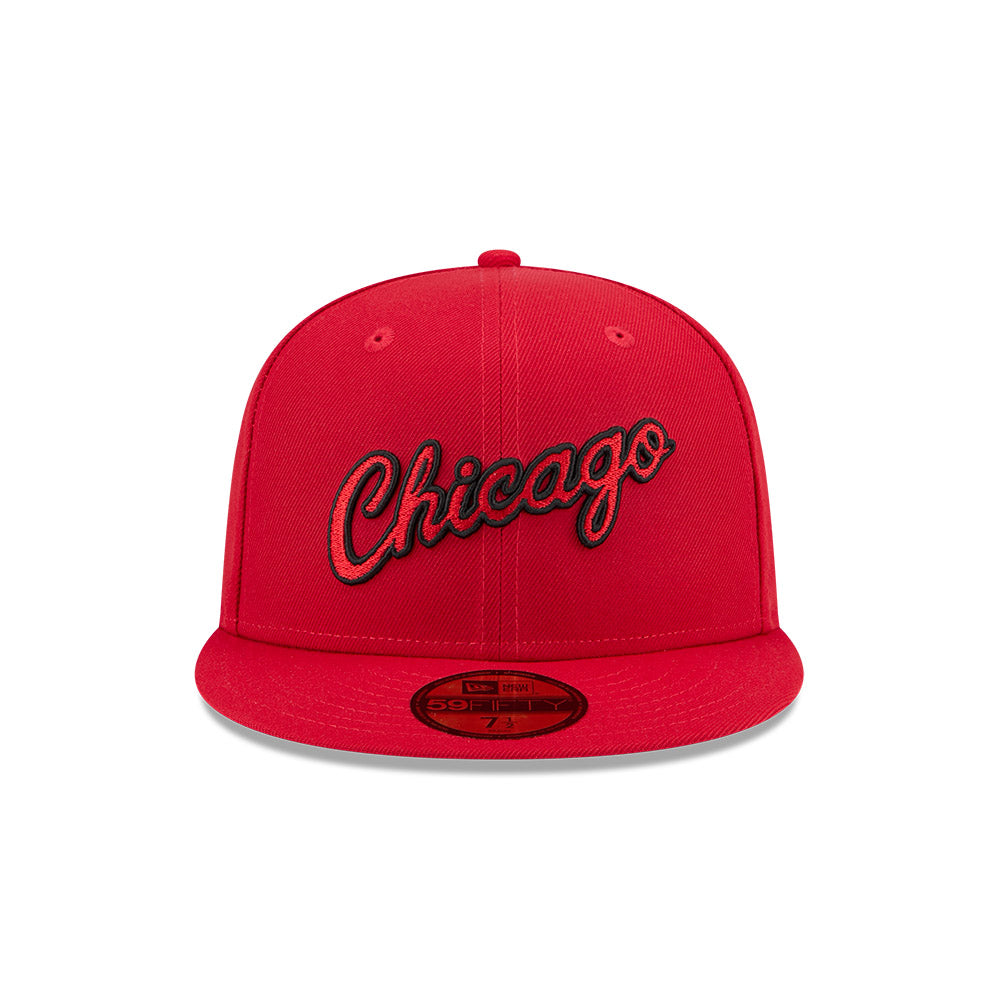 New Era หมวกรุ่น CHICAGO BULLS NBA HARDWOOD CLASSIC RED 59FIFTY CAP