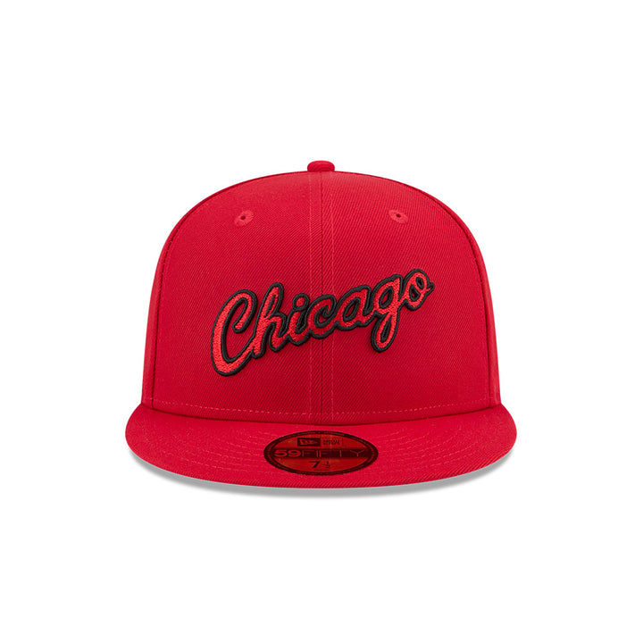 New Era หมวกรุ่น CHICAGO BULLS NBA HARDWOOD CLASSIC RED 59FIFTY CAP