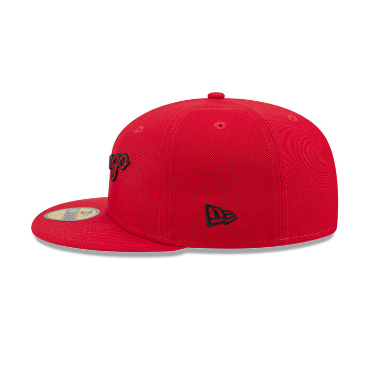 New Era หมวกรุ่น CHICAGO BULLS NBA HARDWOOD CLASSIC RED 59FIFTY CAP