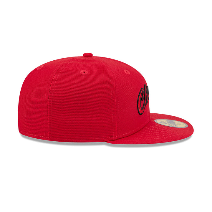 New Era หมวกรุ่น CHICAGO BULLS NBA HARDWOOD CLASSIC RED 59FIFTY CAP