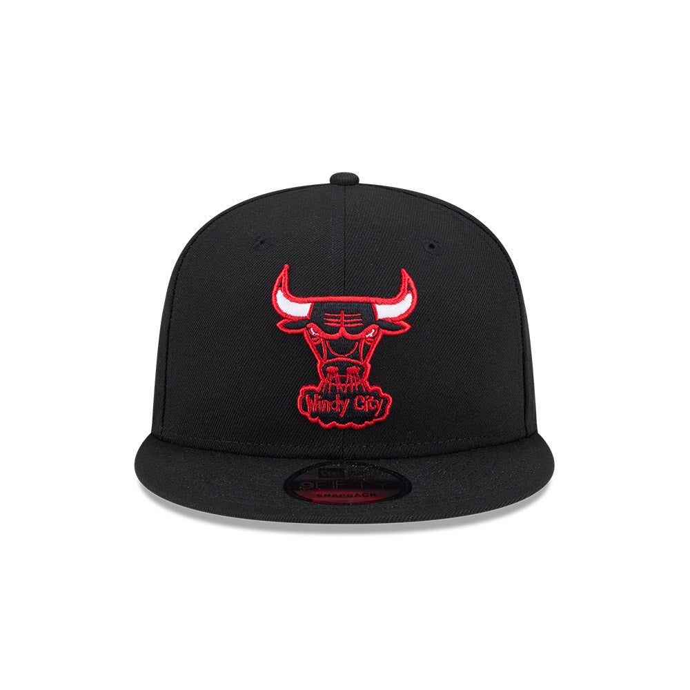 New Era หมวกรุ่น CHICAGO BULLS NBA HARDWOOD CLASSIC BLACK 9FIFTY CAP