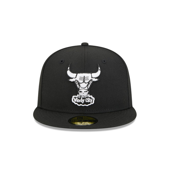 New Era หมวกรุ่น CHICAGO BULLS NBA HARDWOOD CLASSIC BLACK 59FIFTY CAP