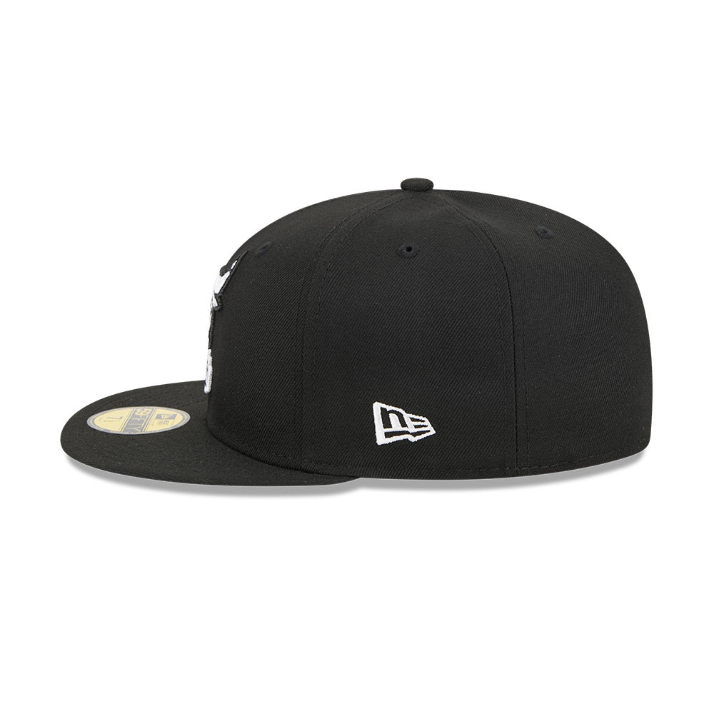 New Era หมวกรุ่น CHICAGO BULLS NBA HARDWOOD CLASSIC BLACK 59FIFTY CAP