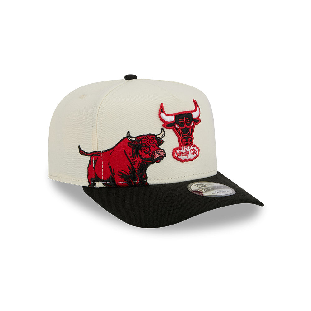 New Era หมวกรุ่น CHICAGO BULLS NBA HARDWOOD CLASSIC BLACK 9FIFTY A-FRAME CAP