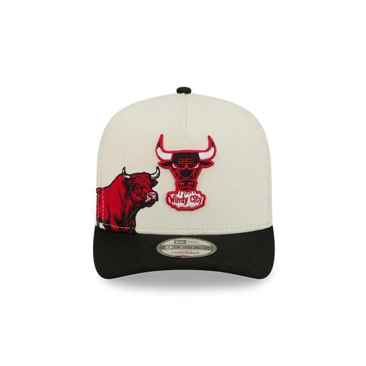 New Era หมวกรุ่น CHICAGO BULLS NBA HARDWOOD CLASSIC BLACK 9FIFTY A-FRAME CAP