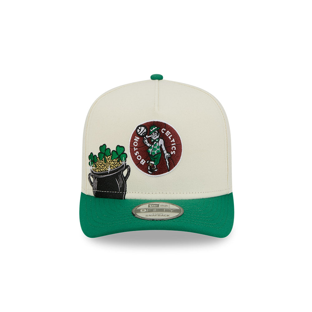 New Era หมวกรุ่น BOSTON CELTICS NBA HARDWOOD CLASSIC GREEN MED 9FIFTY A-FRAME CAP