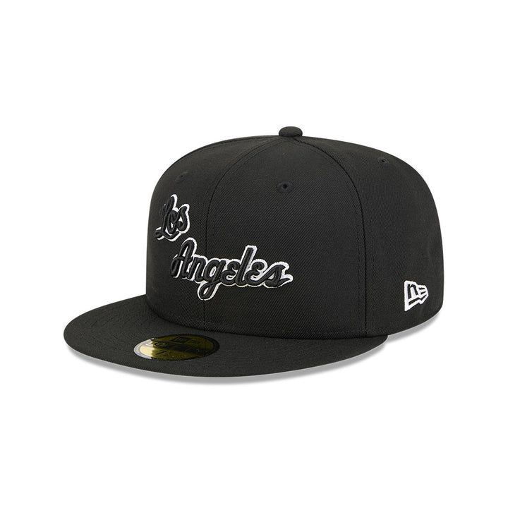 New Era หมวกรุ่น LOS ANGELES LAKERS NBA HARDWOOD CLASSIC BLACK 59FIFTY CAP
