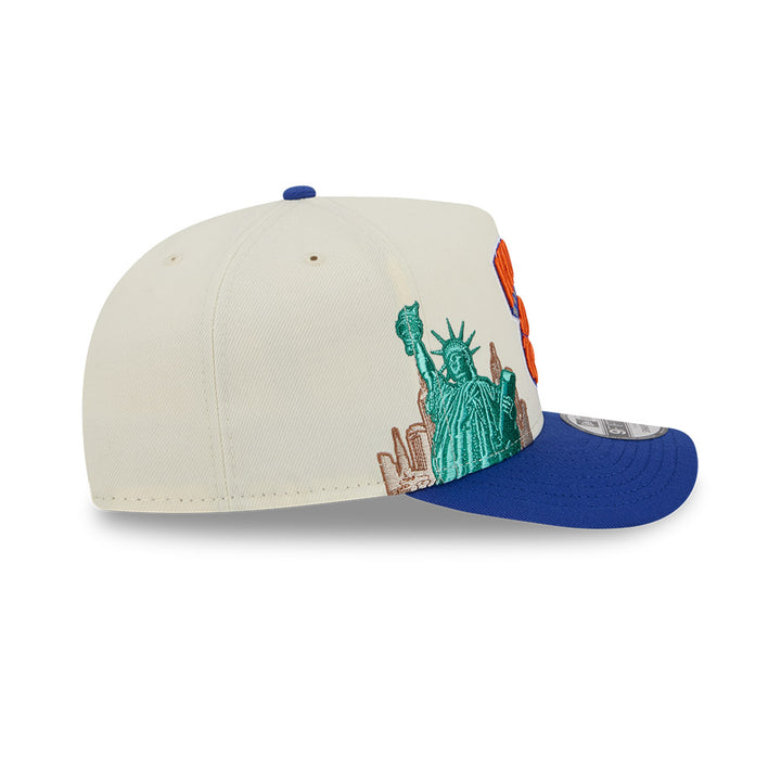 New Era หมวกรุ่น NEW YORK KNICKS NBA HARDWOOD CLASSIC MED BLUE 9FIFTY A-FRAME CAP