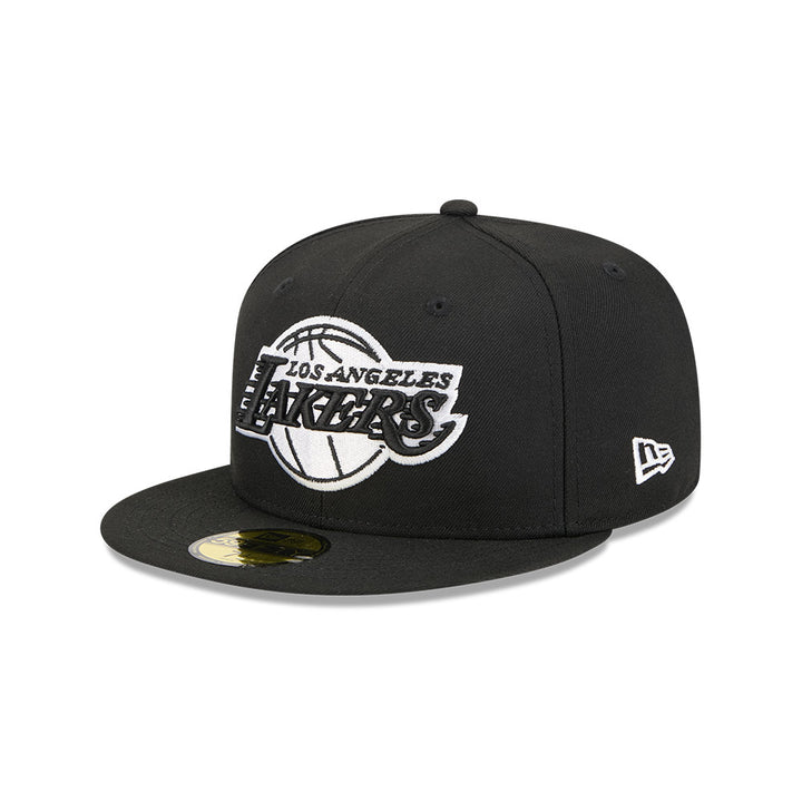 New Era หมวกรุ่น LOS ANGELES LAKERS NBA HARDWOOD CLASSIC BLACK 59FIFTY CAP
