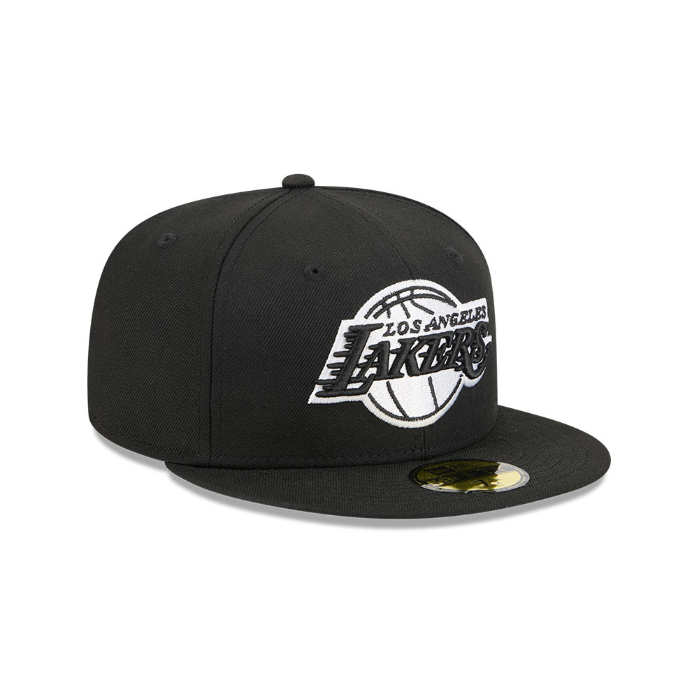 New Era หมวกรุ่น LOS ANGELES LAKERS NBA HARDWOOD CLASSIC BLACK 59FIFTY CAP