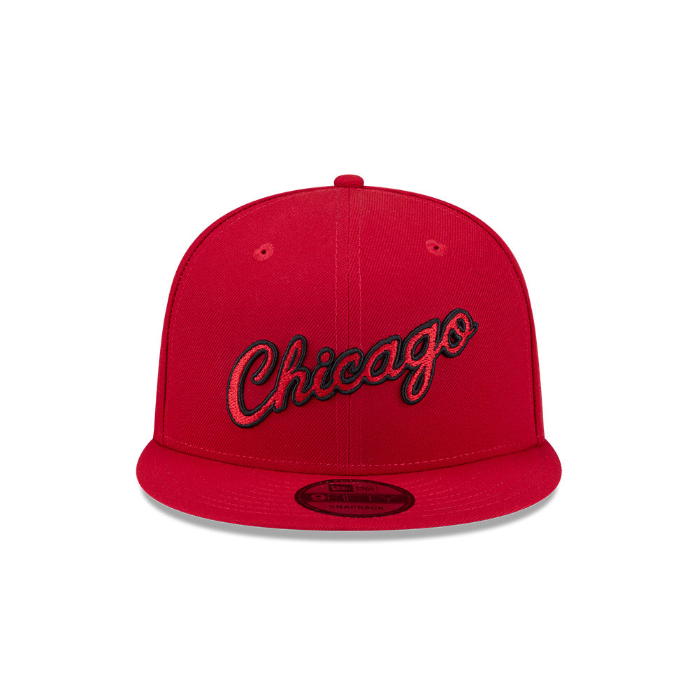 New Era หมวกรุ่น CHICAGO BULLS NBA HARDWOOD CLASSIC RED 9FIFTY CAP