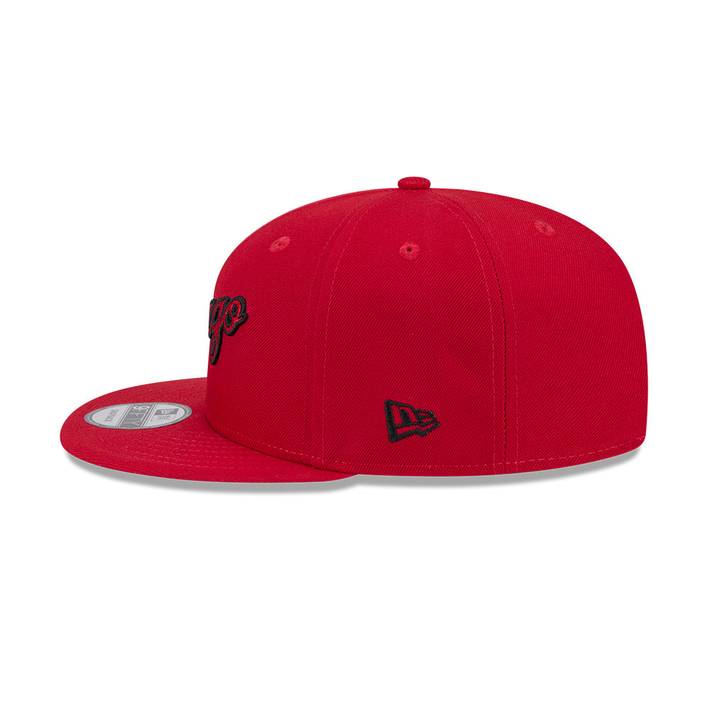 New Era หมวกรุ่น CHICAGO BULLS NBA HARDWOOD CLASSIC RED 9FIFTY CAP