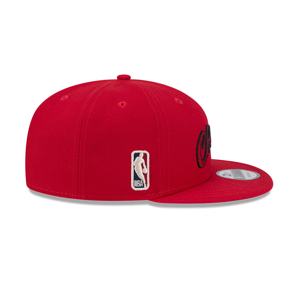 New Era หมวกรุ่น CHICAGO BULLS NBA HARDWOOD CLASSIC RED 9FIFTY CAP