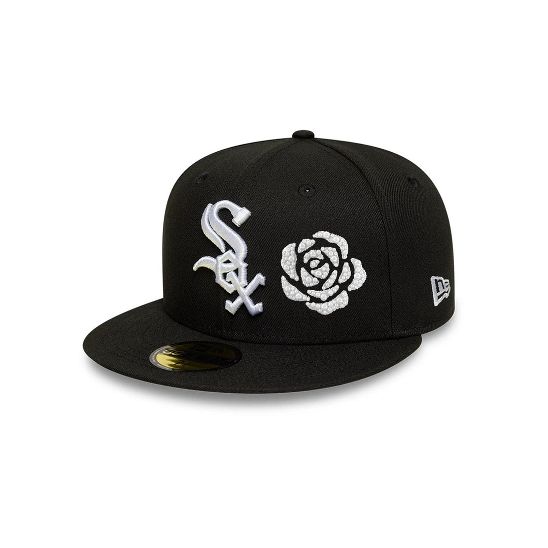 หมวกแก๊ป New Era รุ่น Chicago White Sox Faux Pearl Icon Black 59Fifty Cap