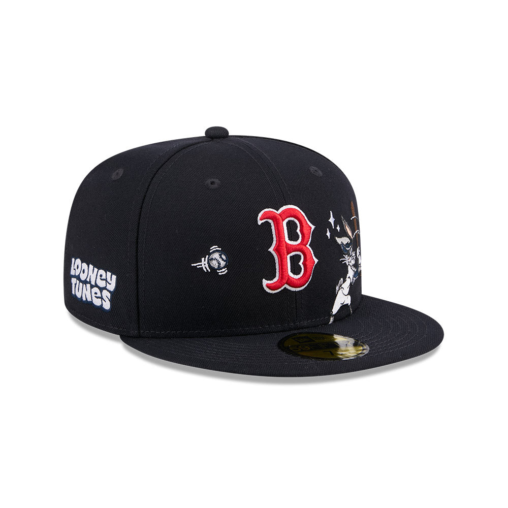หมวกแก๊ป New Era รุ่น Looney Tunes X MLB Boston Red Sox Navy 59Fifty Cap