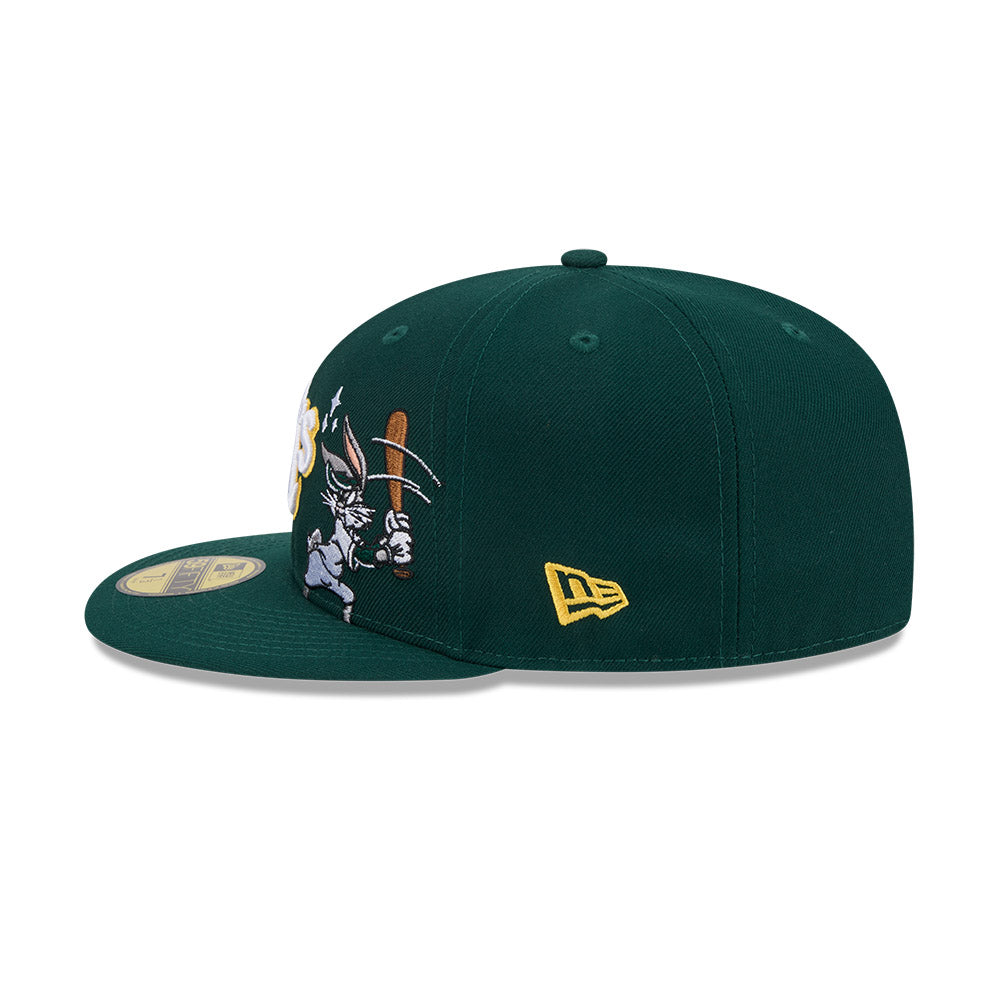หมวกแก๊ป New Era รุ่น Looney Tunes X MLB Oakland Athletics Dark Green 59Fifty Cap