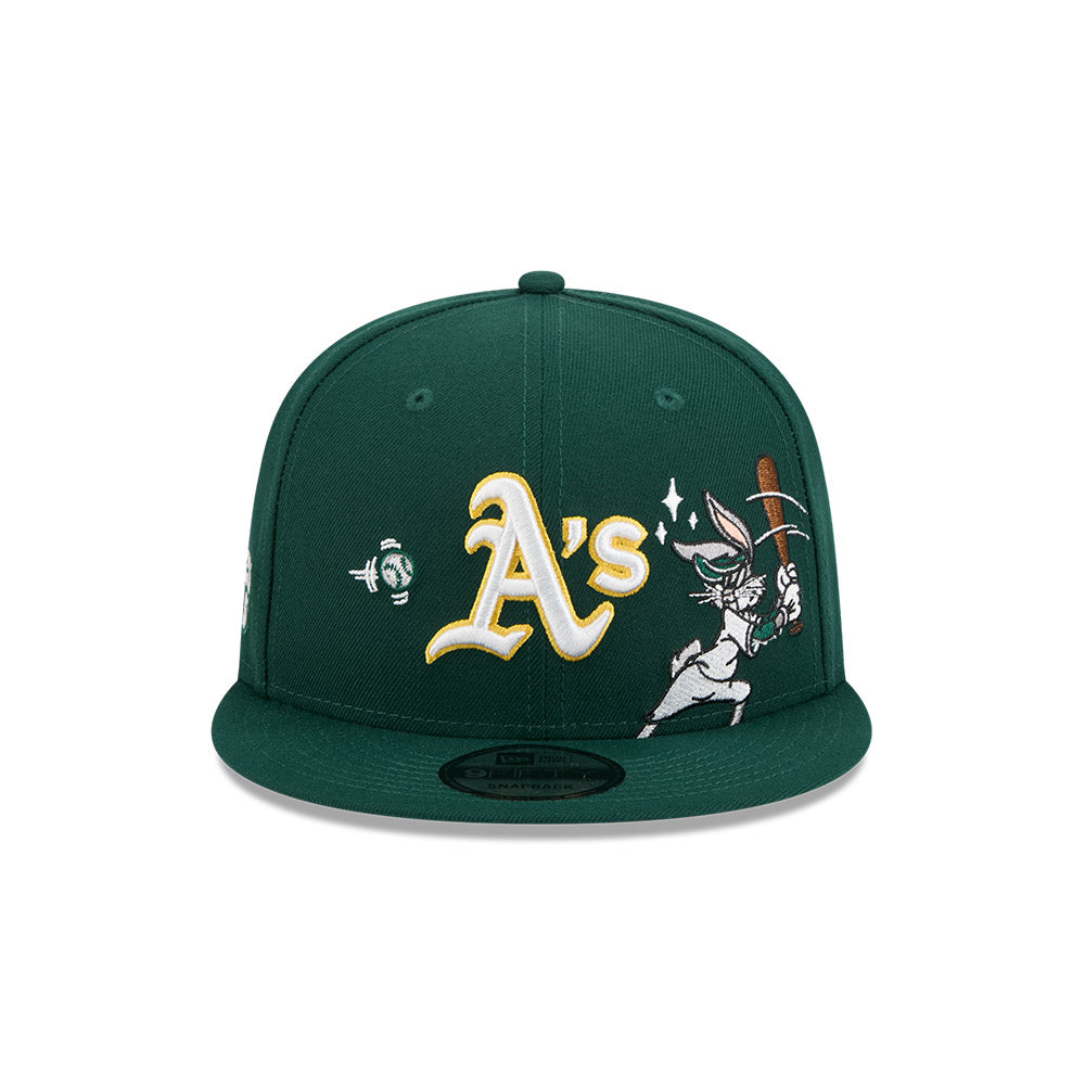 หมวกแก๊ป New Era รุ่น Looney Tunes X MLB Oakland Athletics Dark Green 9Fifty Cap